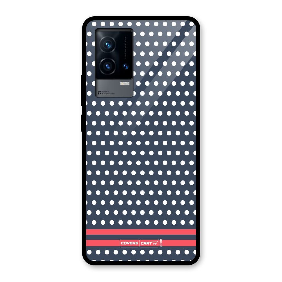 Classic Polka Dots Glass Back Case for iQOO 9 5G