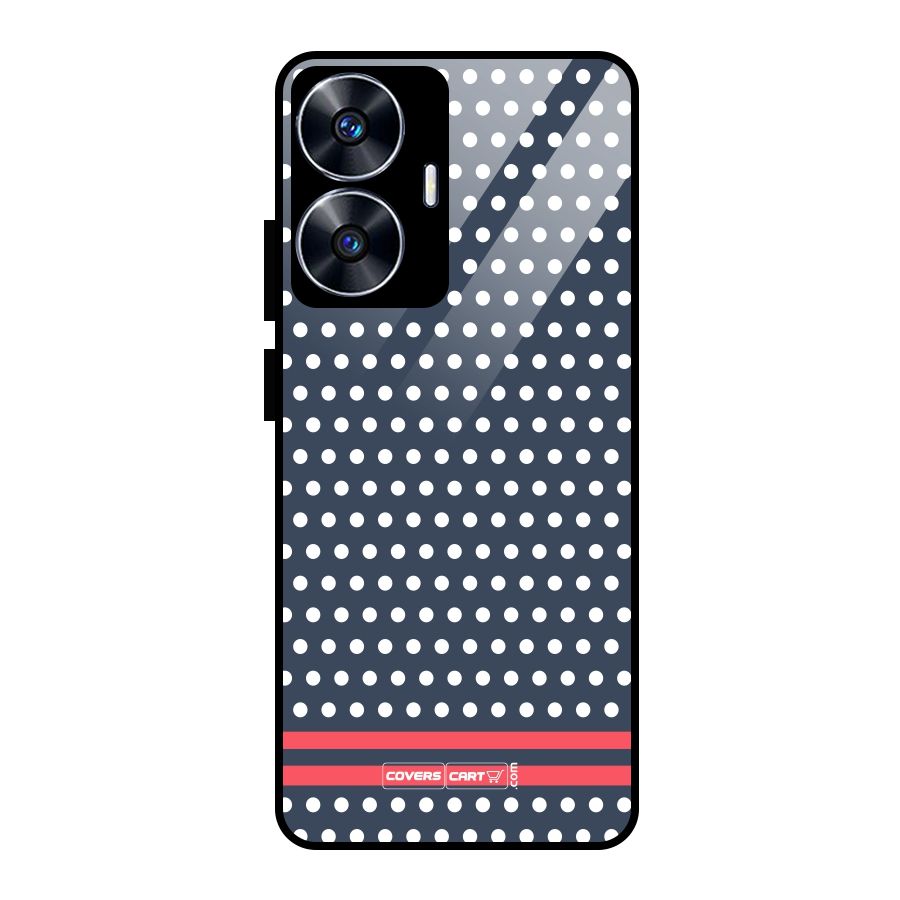 Classic Polka Dots Glass Back Case for realme C55