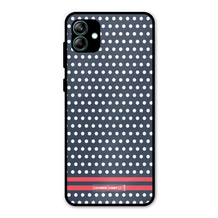 Classic Polka Dots Metal Back Case for Galaxy A04