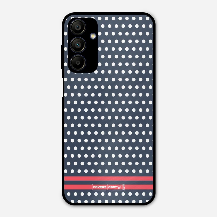 Classic Polka Dots Metal Back Case for Galaxy A15 5G