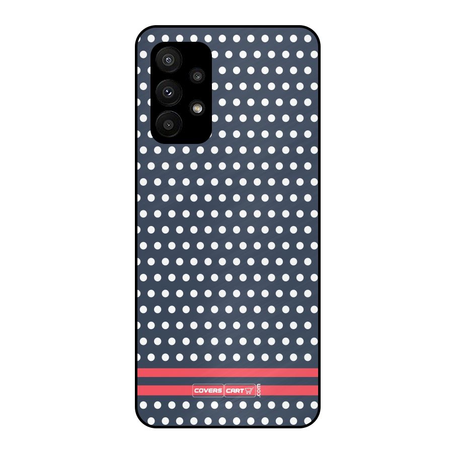 Classic Polka Dots Metal Back Case for Galaxy A23