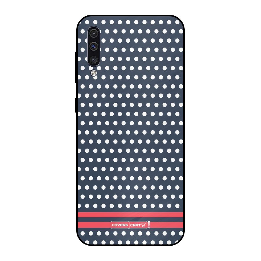Classic Polka Dots Metal Back Case for Galaxy A30s