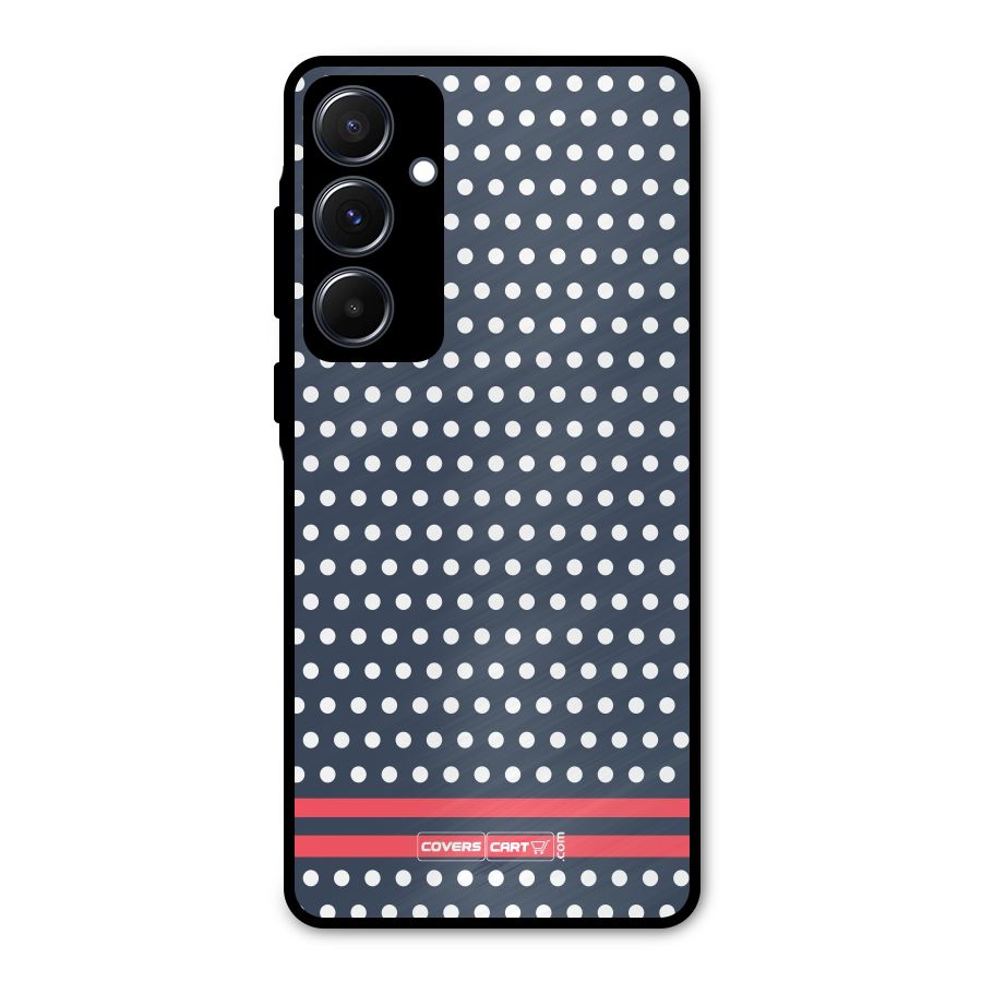 Classic Polka Dots Metal Back Case for Galaxy A55