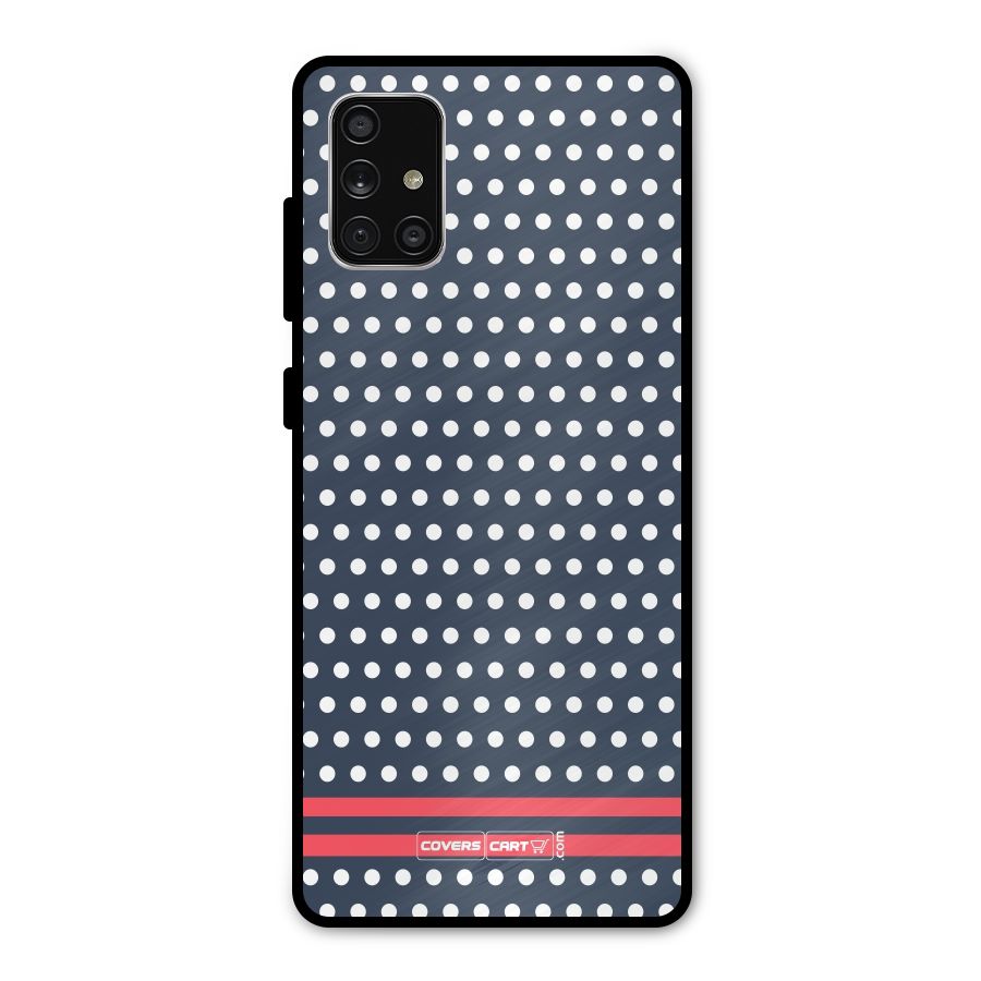 Classic Polka Dots Metal Back Case for Galaxy A71