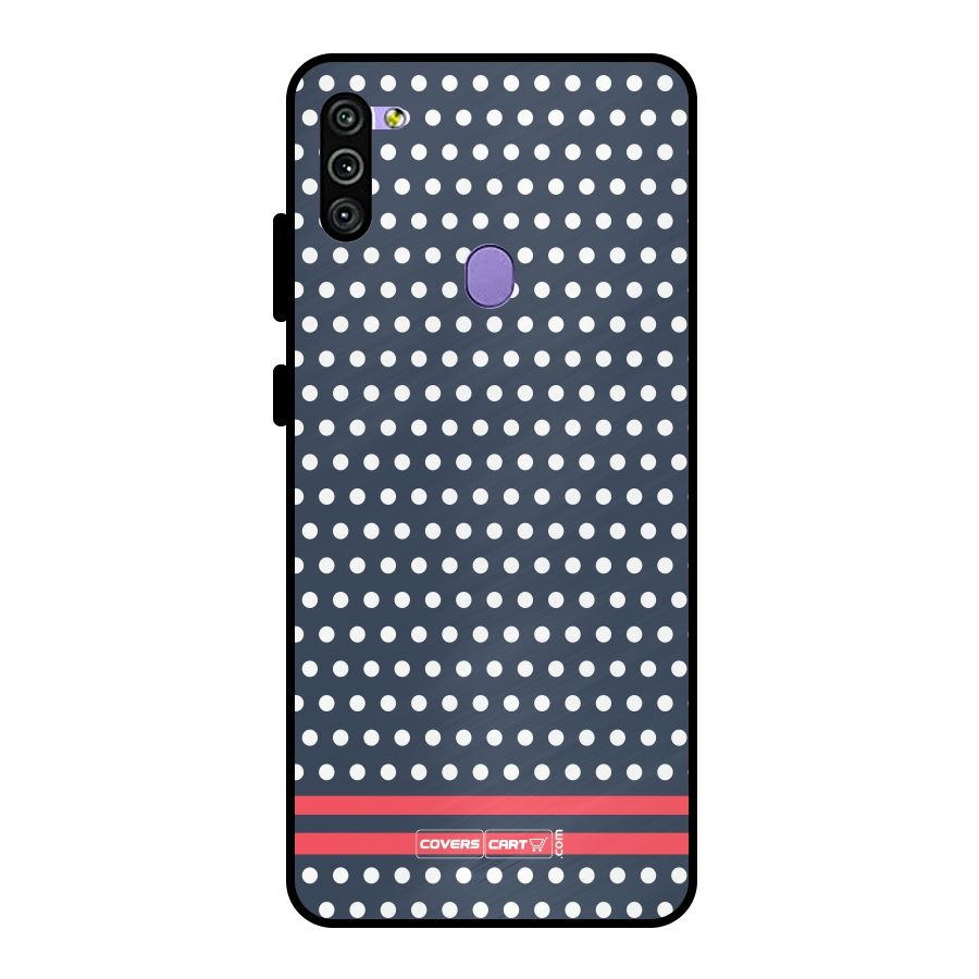 Classic Polka Dots Metal Back Case for Galaxy M11
