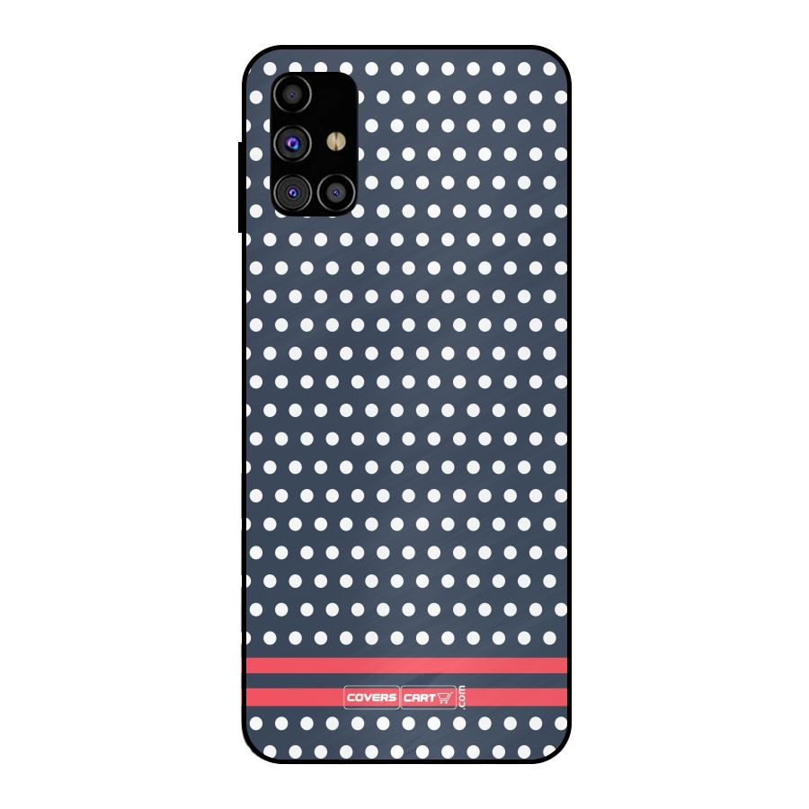 Classic Polka Dots Metal Back Case for Galaxy M31s