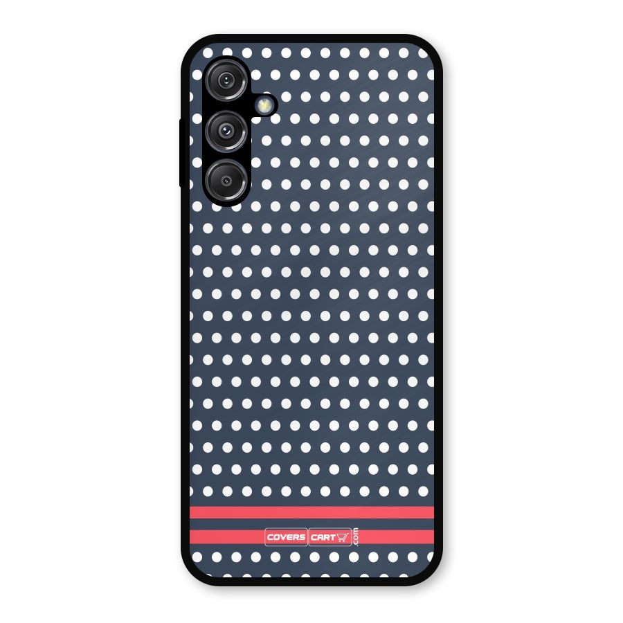 Classic Polka Dots Metal Back Case for Galaxy M34 5G