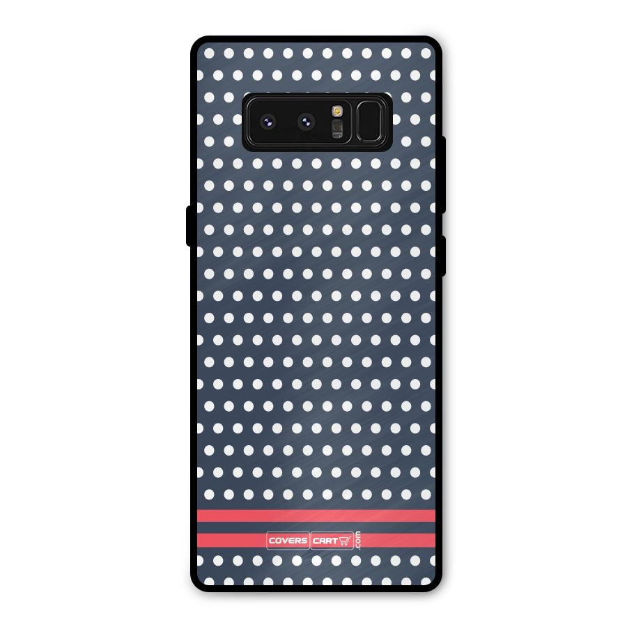 Classic Polka Dots Metal Back Case for Galaxy Note 8