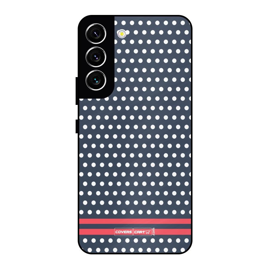Classic Polka Dots Metal Back Case for Galaxy S22 5G