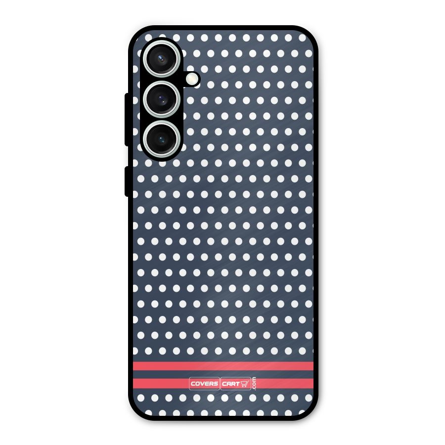 Classic Polka Dots Metal Back Case for Galaxy S23 FE