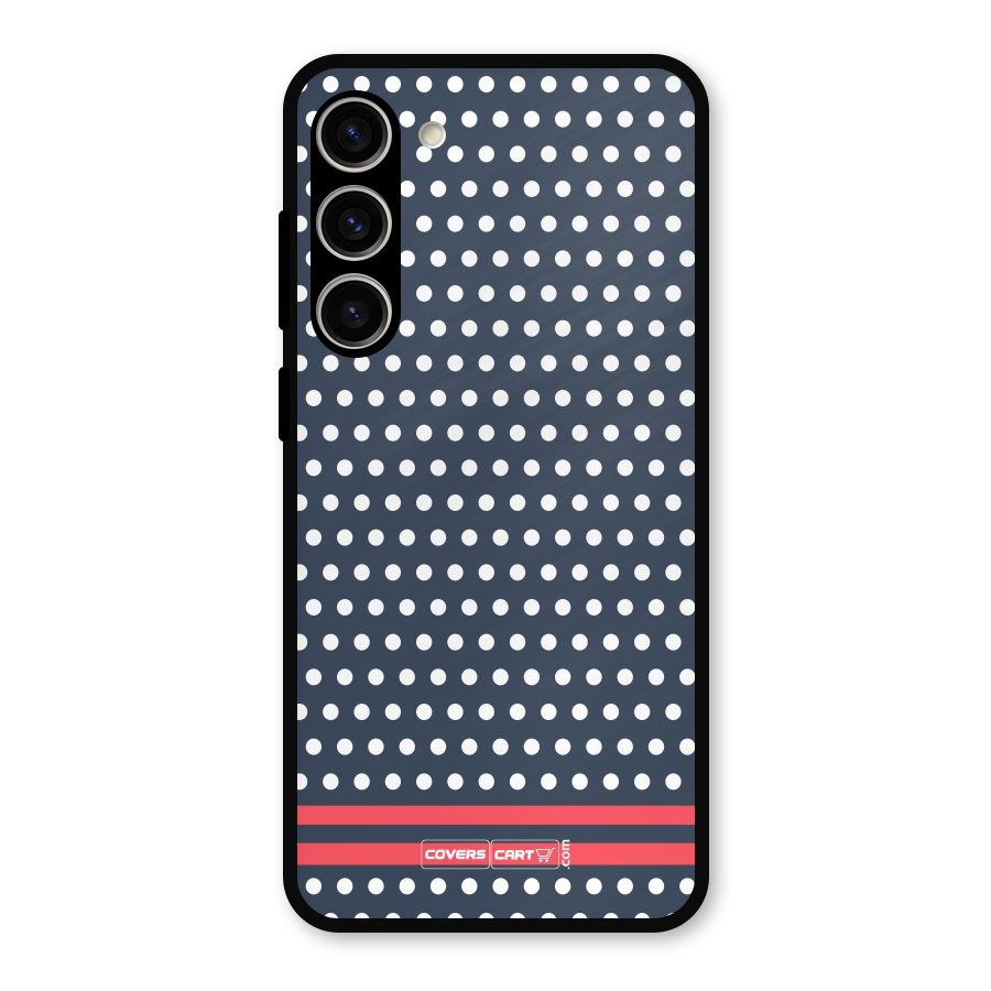 Classic Polka Dots Metal Back Case for Galaxy S23 Plus