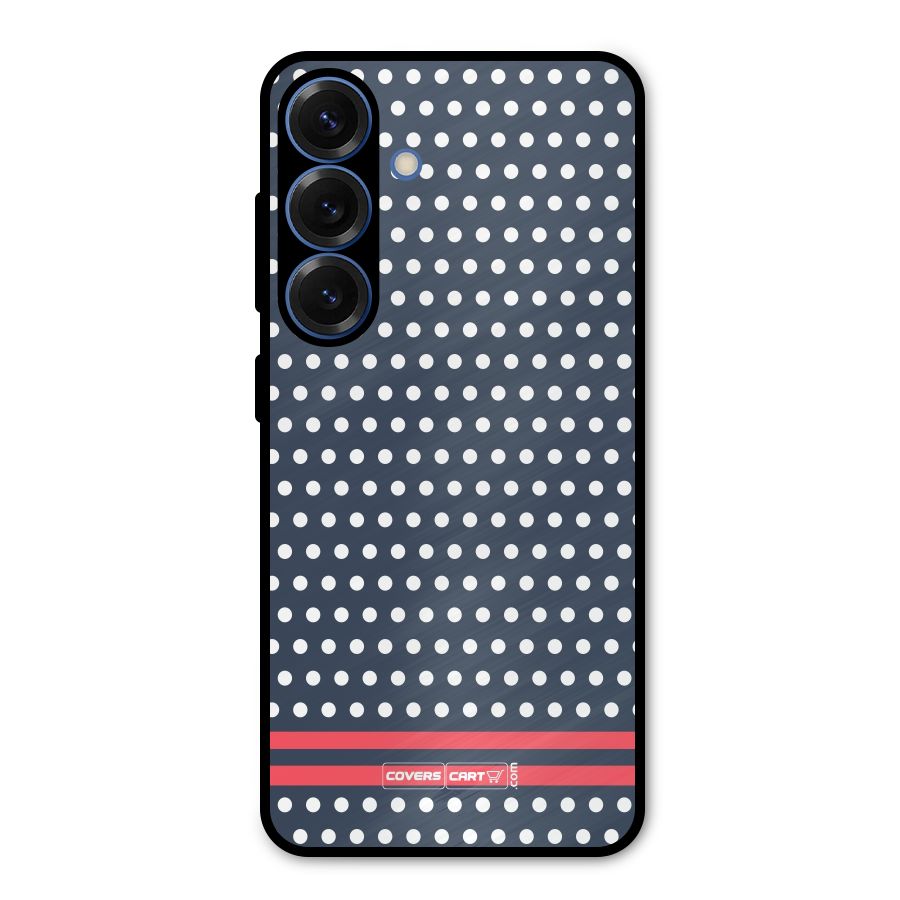 Classic Polka Dots Metal Back Case for Galaxy S25