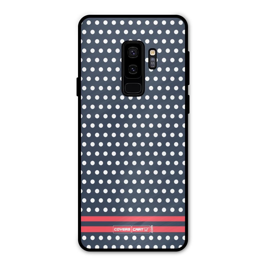 Classic Polka Dots Metal Back Case for Galaxy S9 Plus