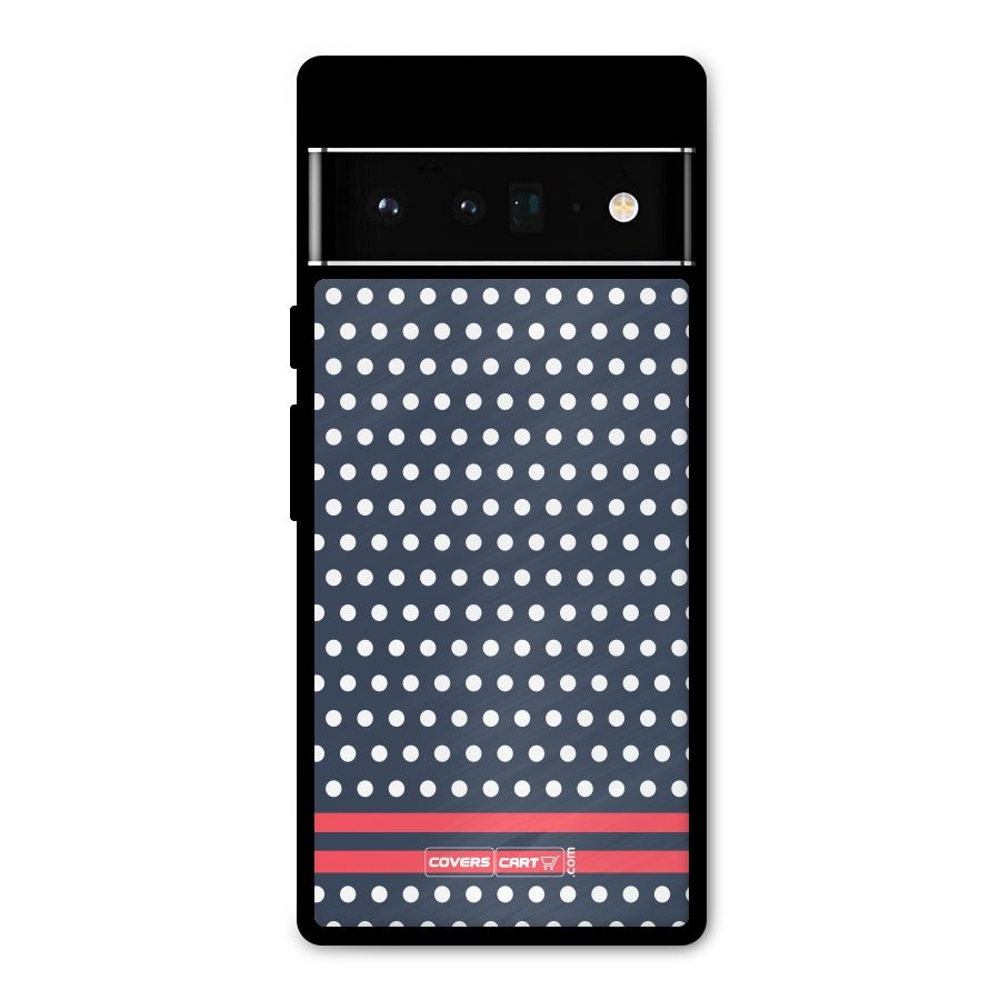 Classic Polka Dots Metal Back Case for Google Pixel 6 Pro