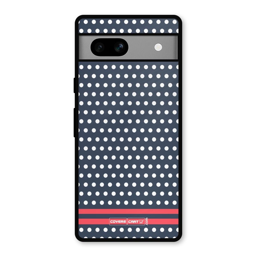 Classic Polka Dots Metal Back Case for Google Pixel 7a