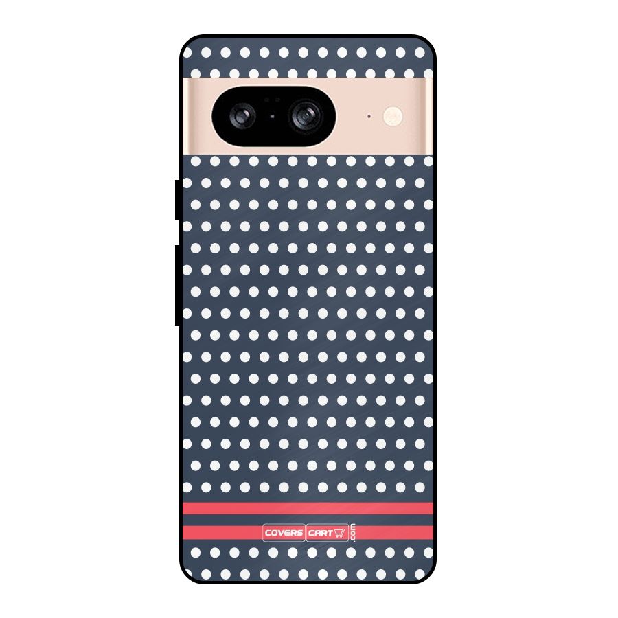 Classic Polka Dots Metal Back Case for Google Pixel 8