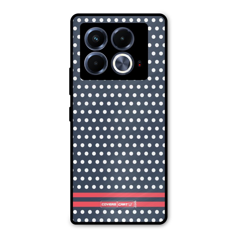 Classic Polka Dots Metal Back Case for Infinix Note 40 5G