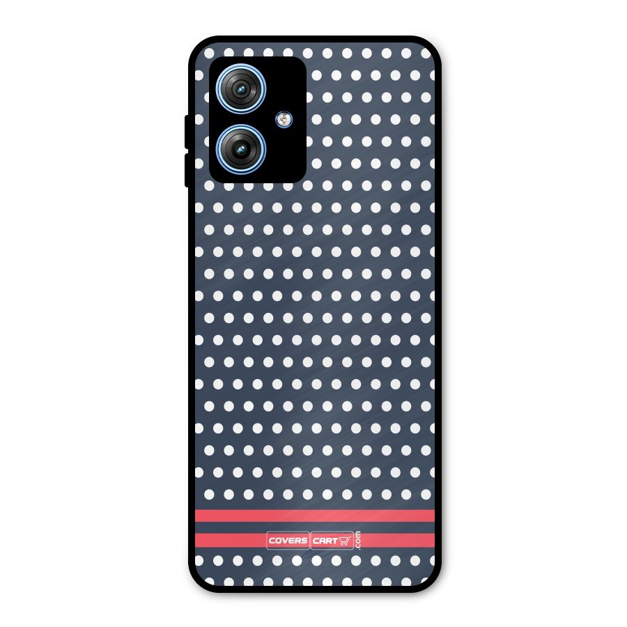 Classic Polka Dots Metal Back Case for Moto G54