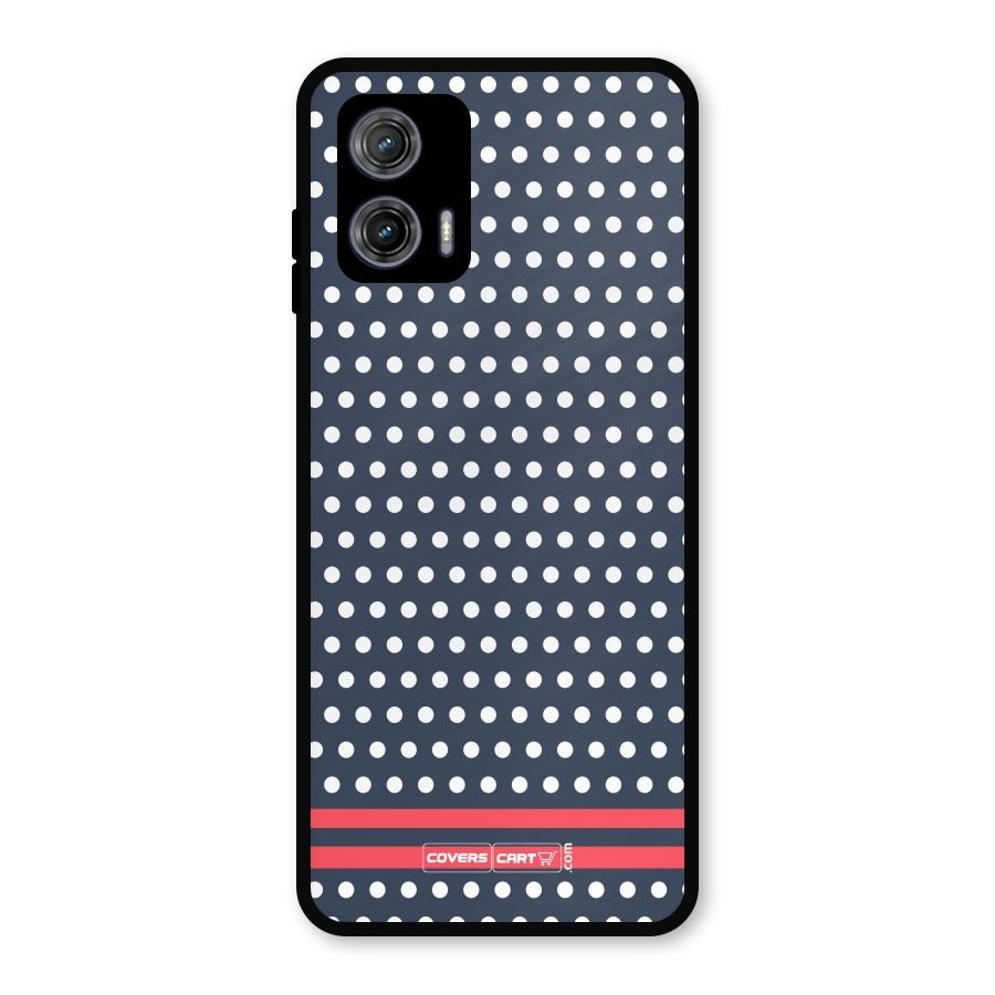 Classic Polka Dots Metal Back Case for Moto G73