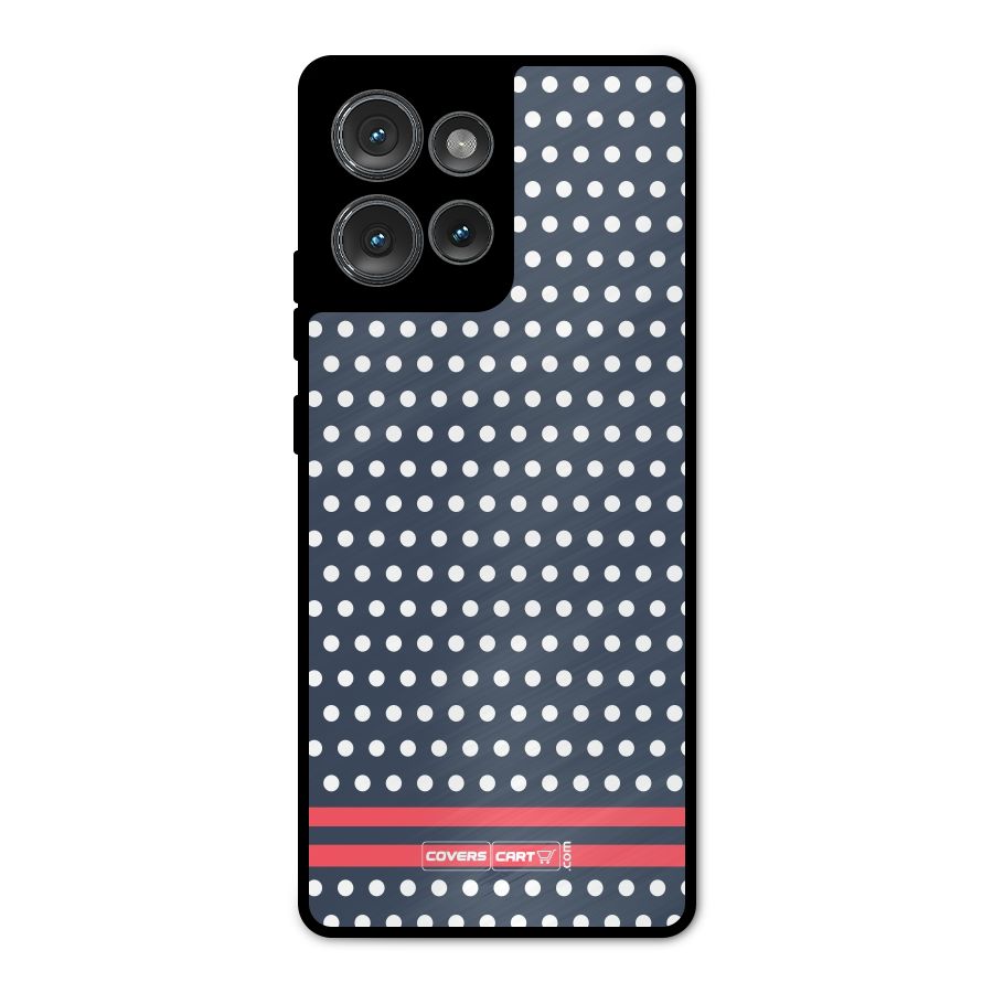 Classic Polka Dots Metal Back Case for Motorola Edge 50