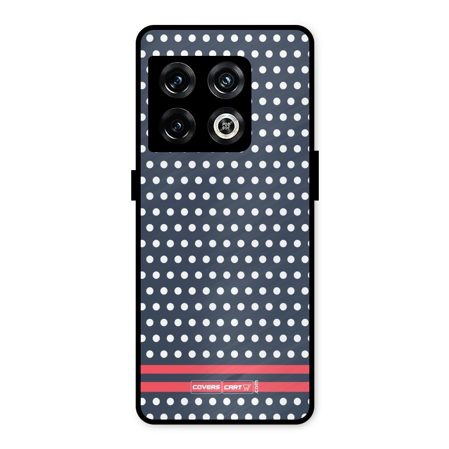 Classic Polka Dots Metal Back Case for OnePlus 10 Pro 5G