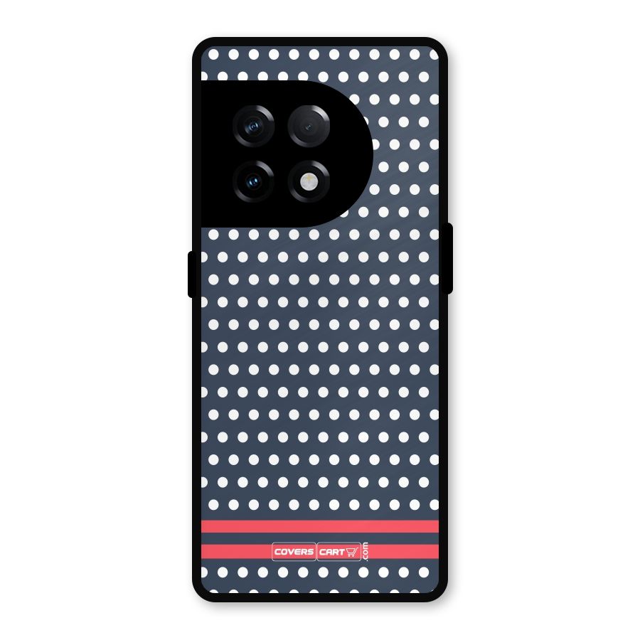 Classic Polka Dots Metal Back Case for OnePlus 11R