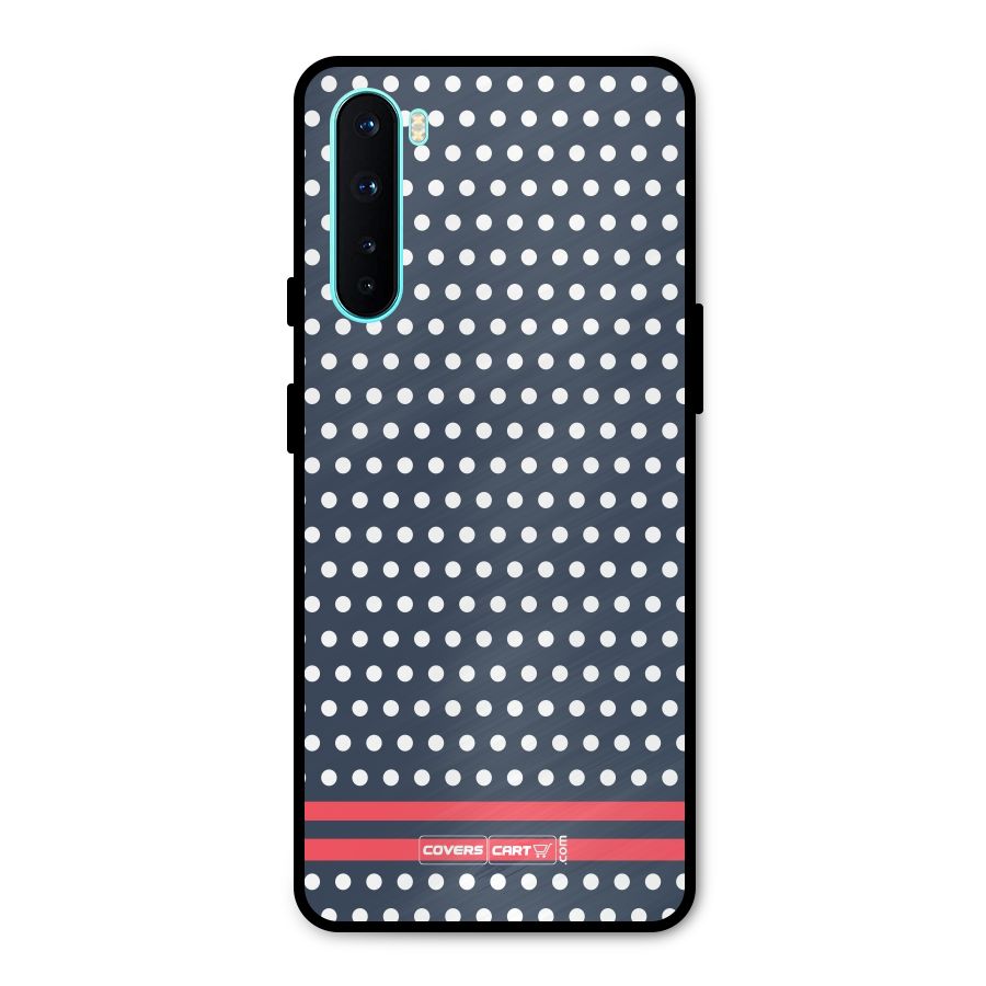 Classic Polka Dots Metal Back Case for OnePlus Nord