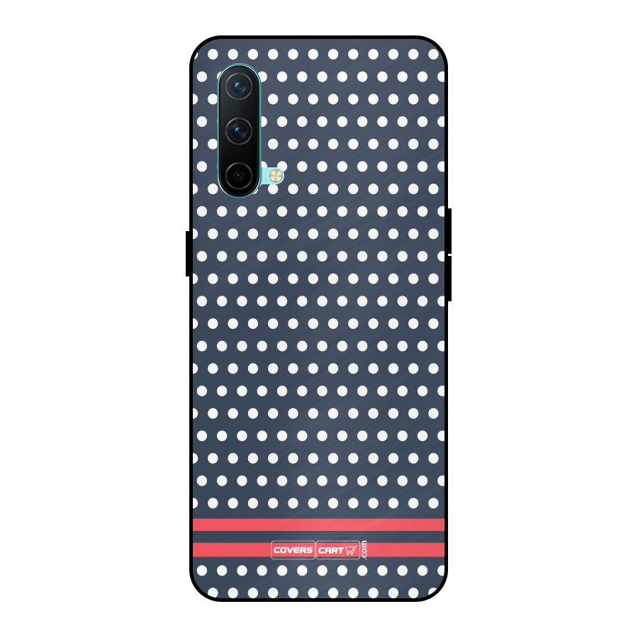 Classic Polka Dots Metal Back Case for OnePlus Nord CE 5G