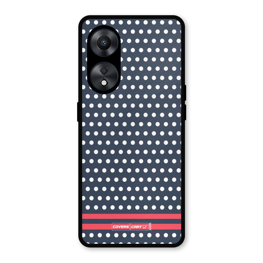 Classic Polka Dots Metal Back Case for Oppo A78