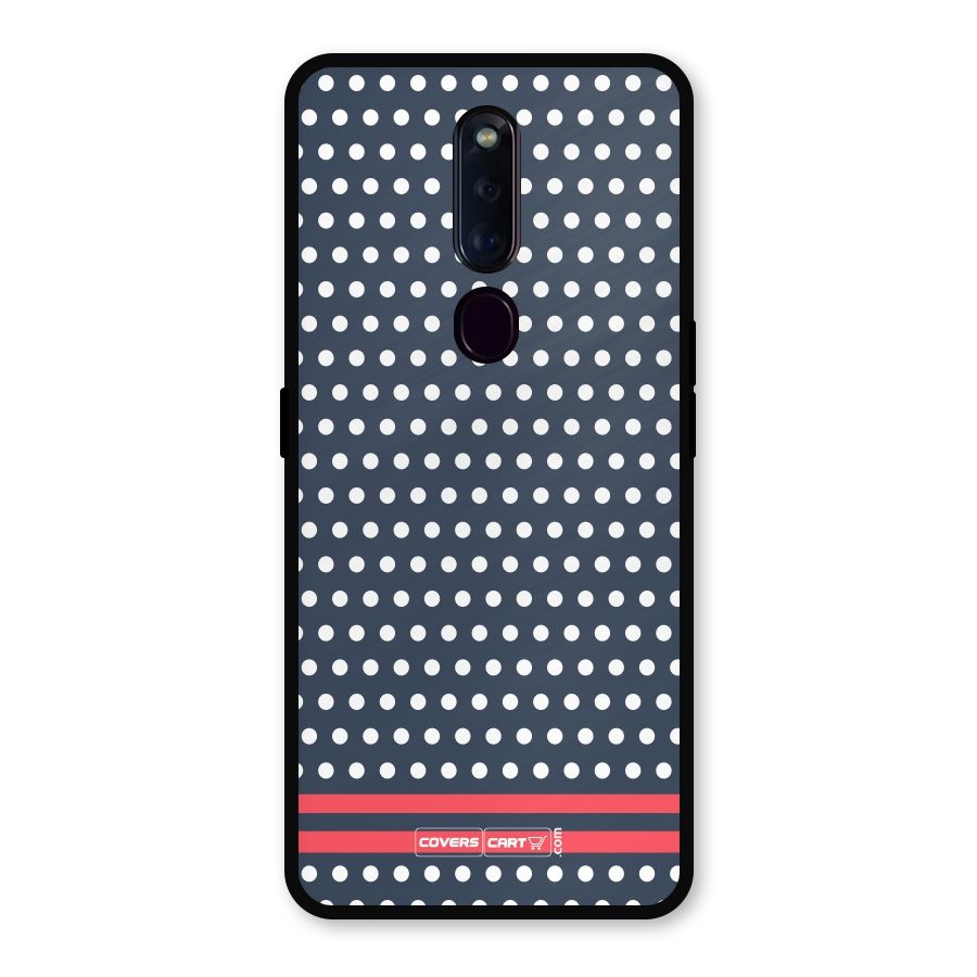 Classic Polka Dots Metal Back Case for Oppo F11 Pro