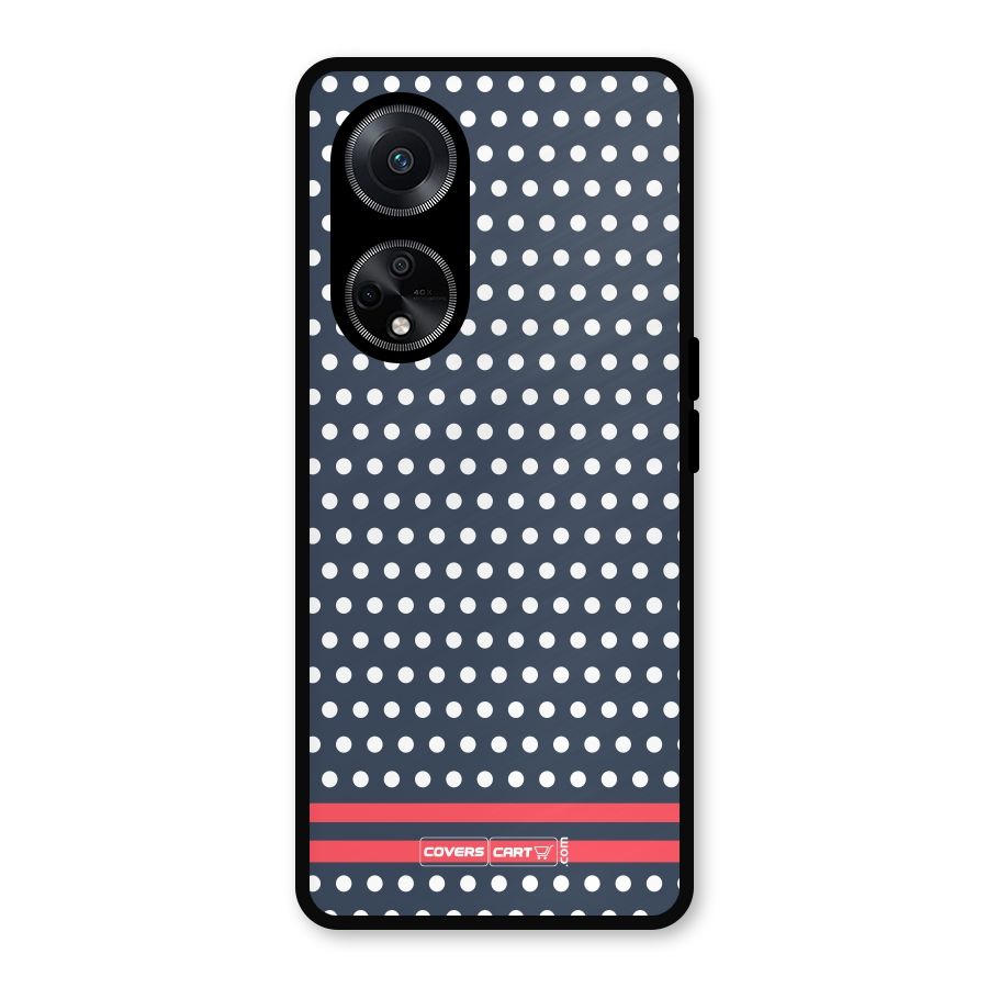 Classic Polka Dots Metal Back Case for Oppo F23
