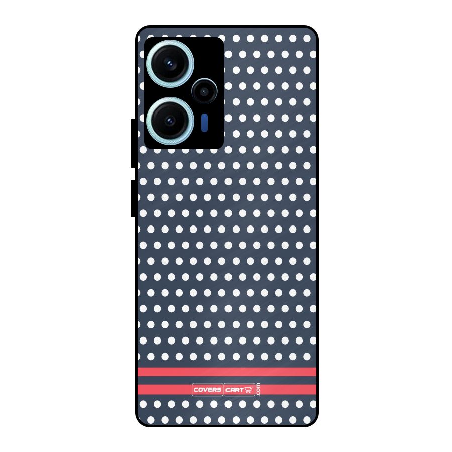 Classic Polka Dots Metal Back Case for Poco F5