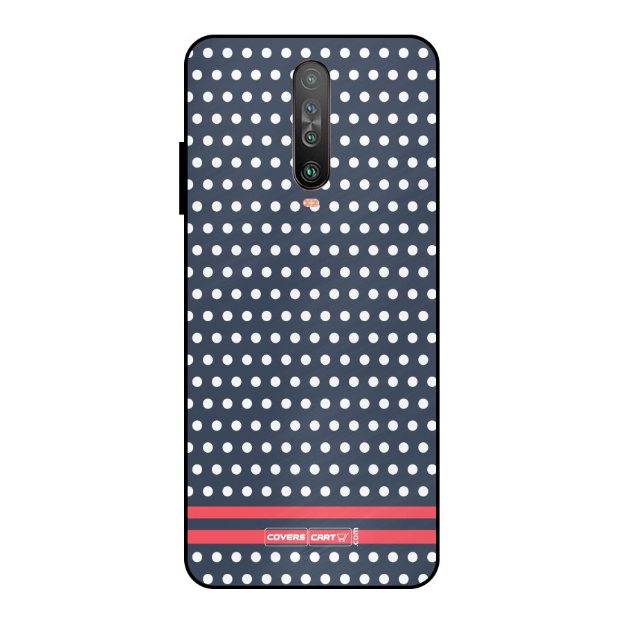 Classic Polka Dots Metal Back Case for Poco X2
