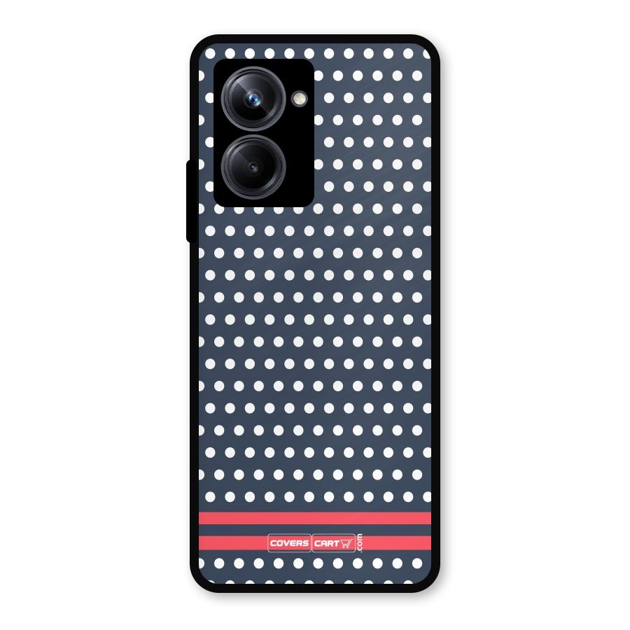 Classic Polka Dots Metal Back Case for Realme 10 Pro
