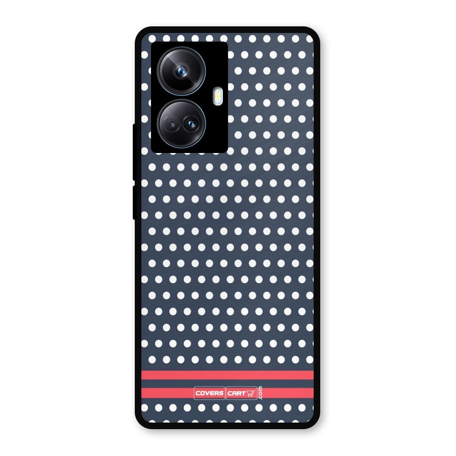 Classic Polka Dots Metal Back Case for Realme 10 Pro Plus