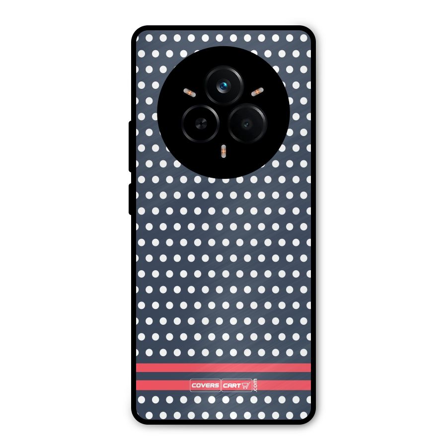 Classic Polka Dots Metal Back Case for Realme 14 Pro