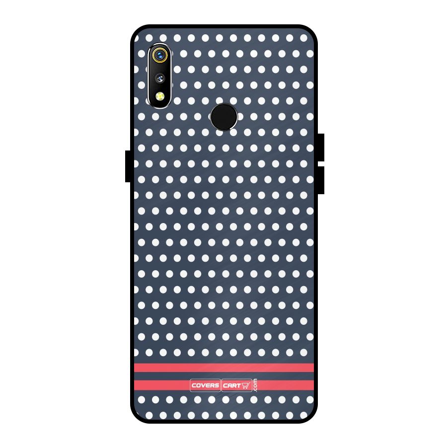 Classic Polka Dots Metal Back Case for Realme 3i