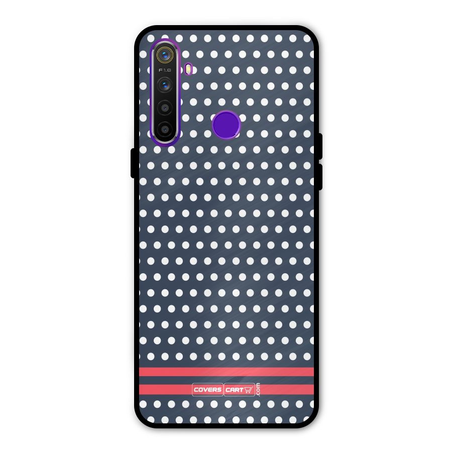 Classic Polka Dots Metal Back Case for Realme 5