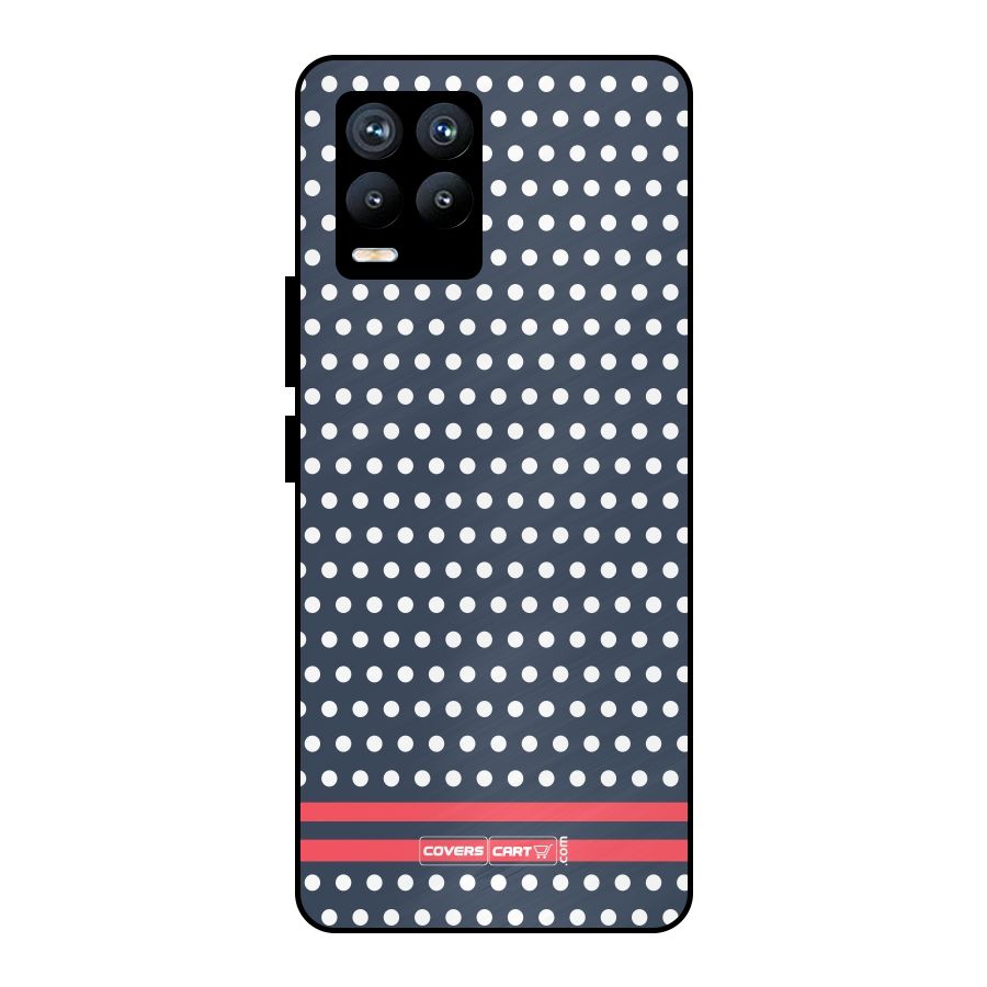 Classic Polka Dots Metal Back Case for Realme 8 Pro