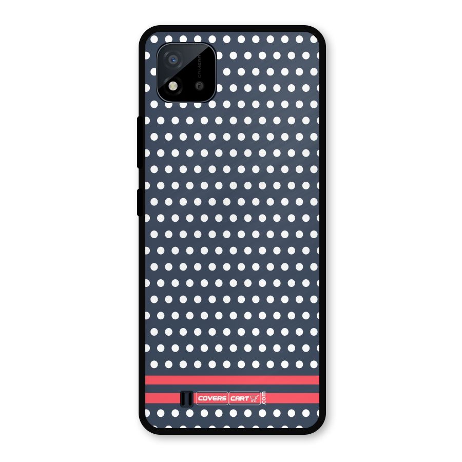 Classic Polka Dots Metal Back Case for Realme C11 2021