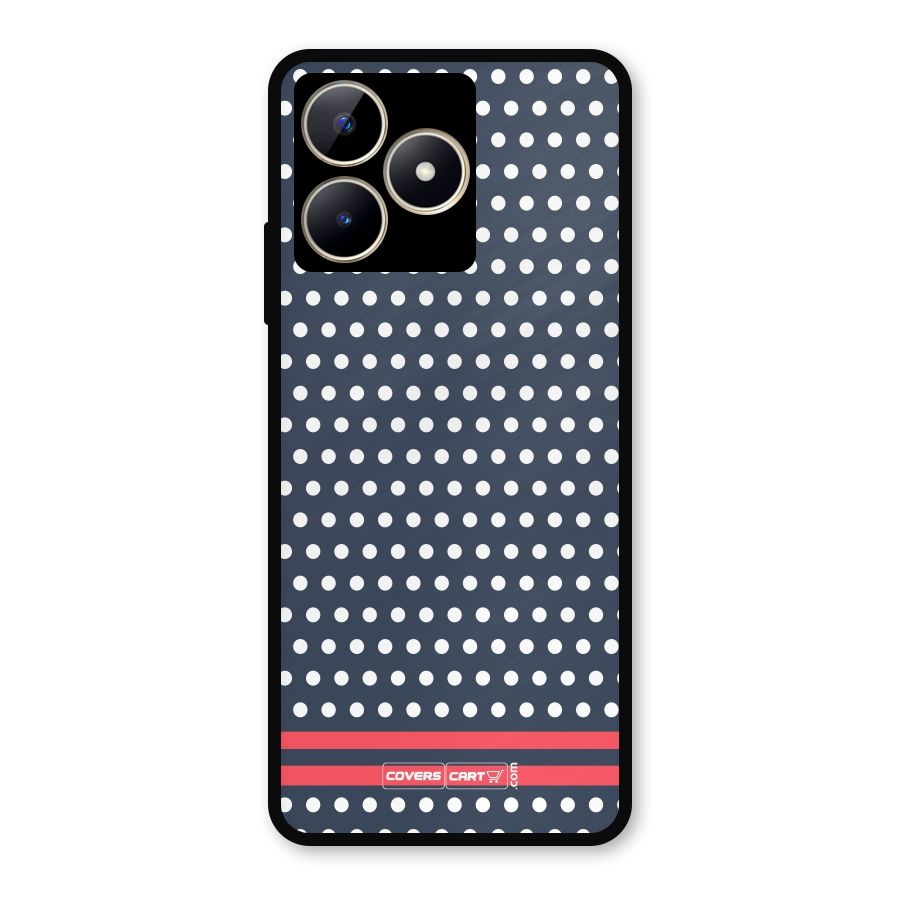 Classic Polka Dots Metal Back Case for Realme C53