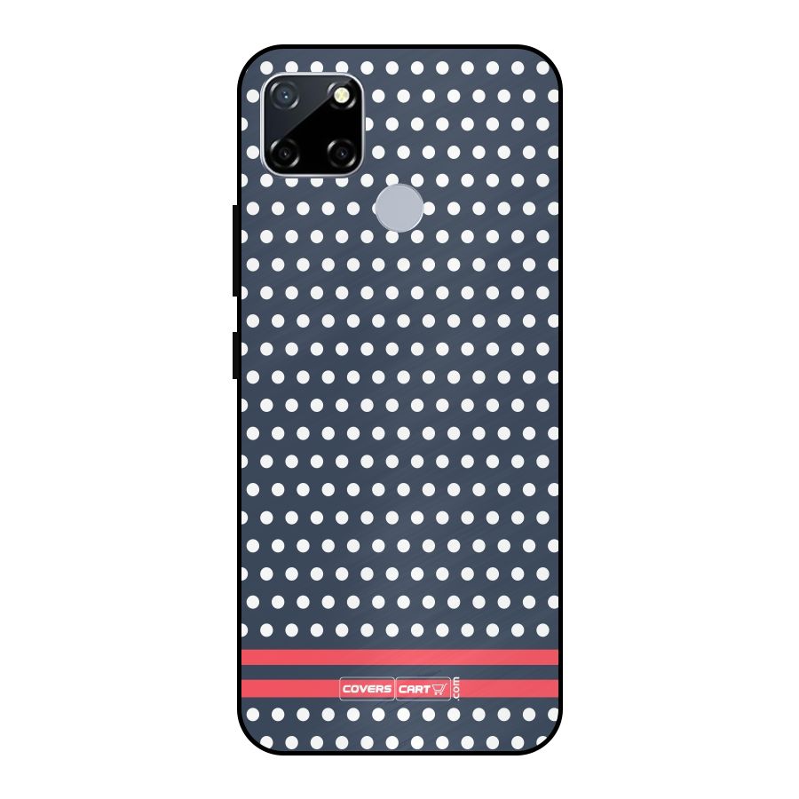 Classic Polka Dots Metal Back Case for Realme Narzo 20