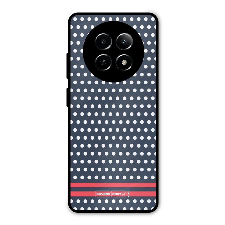 Classic Polka Dots Metal Back Case for Realme Narzo N65