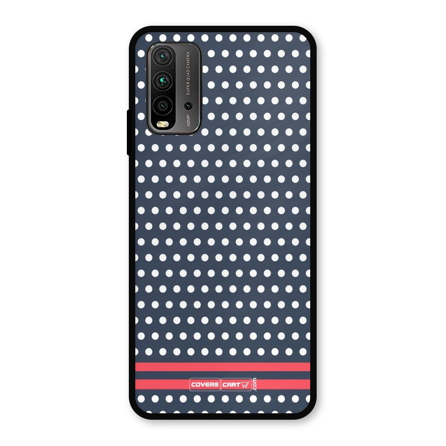 Classic Polka Dots Metal Back Case for Redmi 9 Power