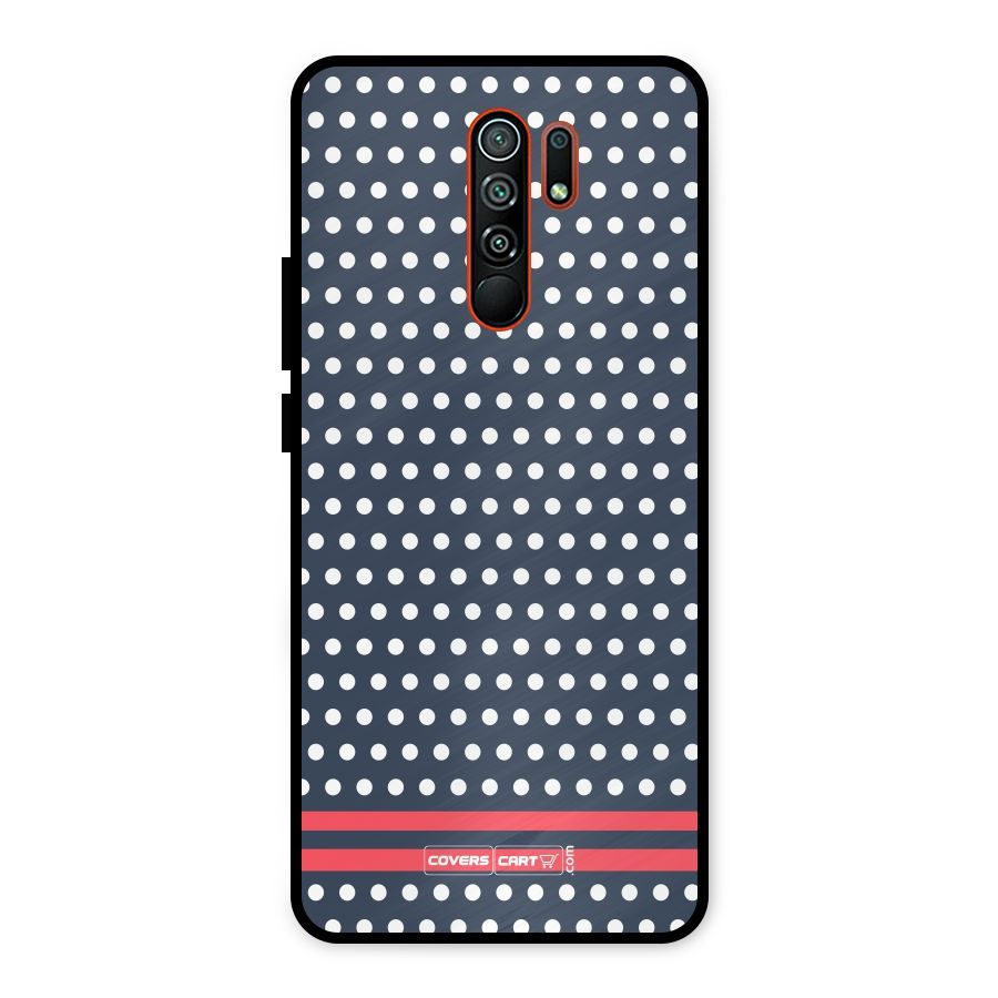 Classic Polka Dots Metal Back Case for Redmi 9 Prime
