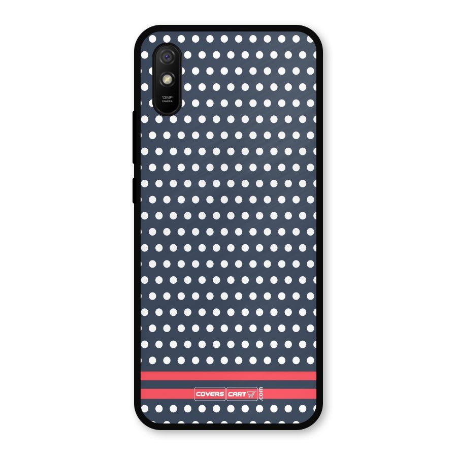Classic Polka Dots Metal Back Case for Redmi 9a