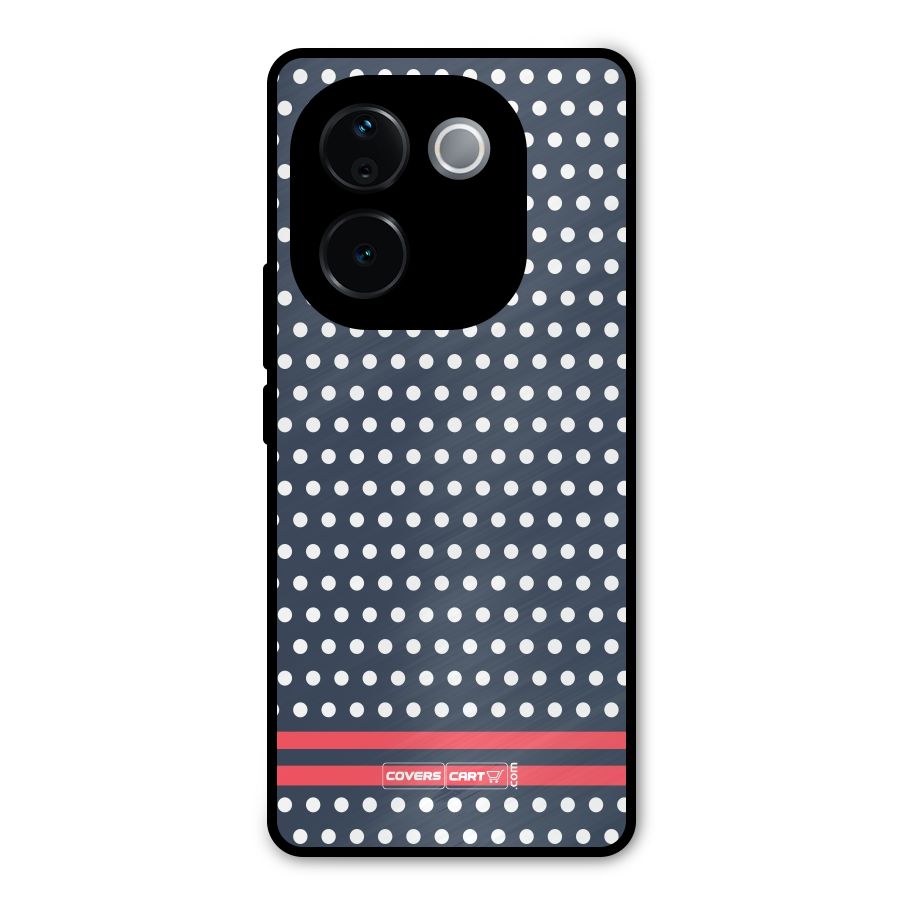 Classic Polka Dots Metal Back Case for Vivo T3 Pro