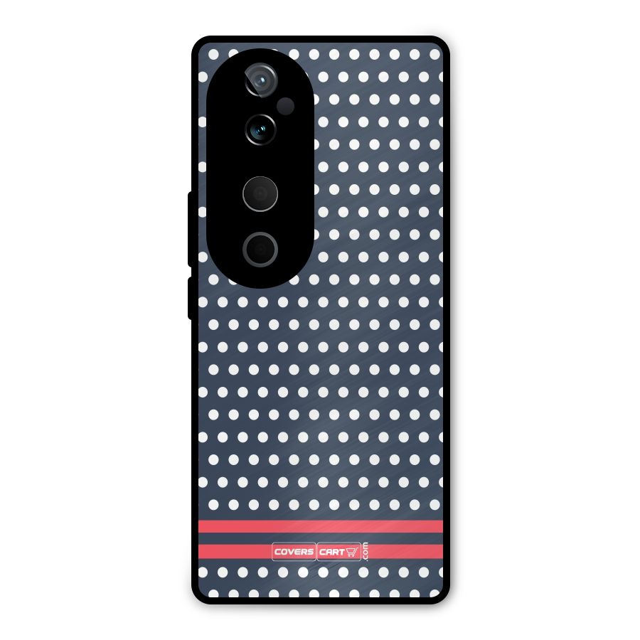 Classic Polka Dots Metal Back Case for Vivo T3 Ultra