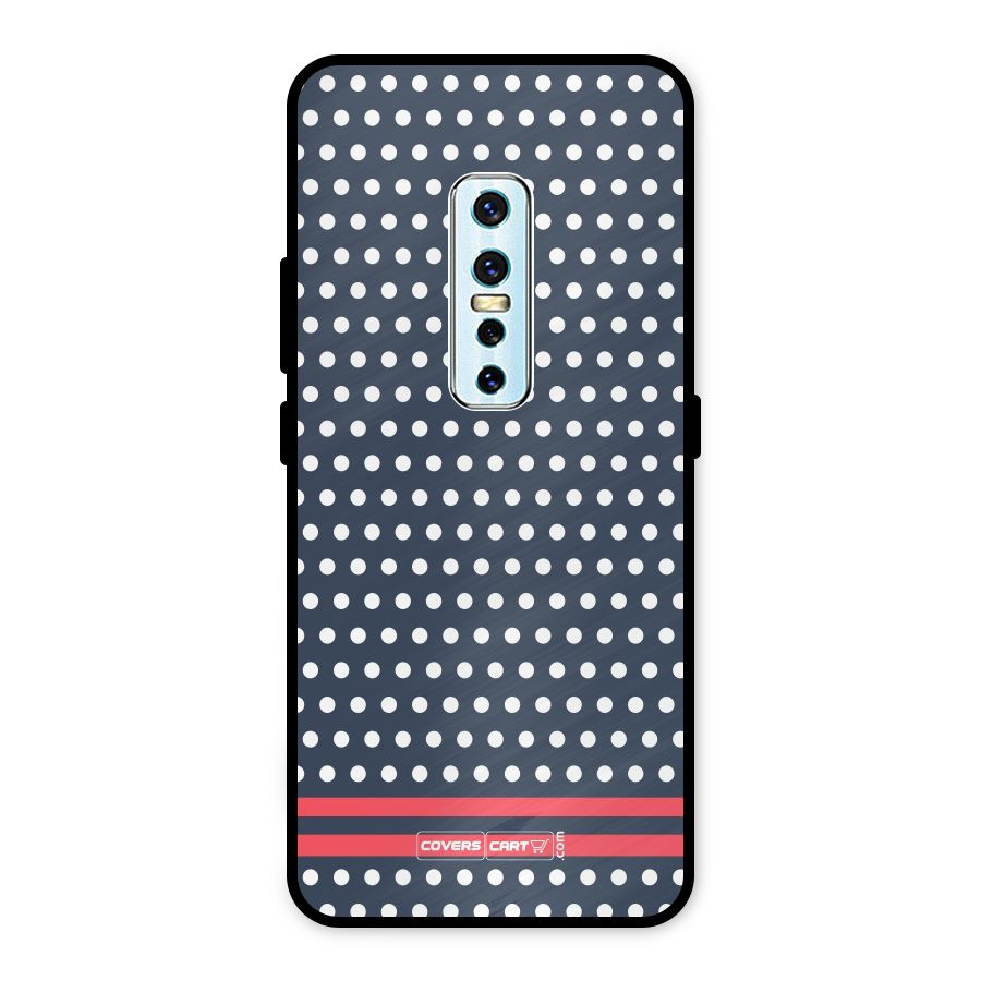 Classic Polka Dots Metal Back Case for Vivo V17 Pro