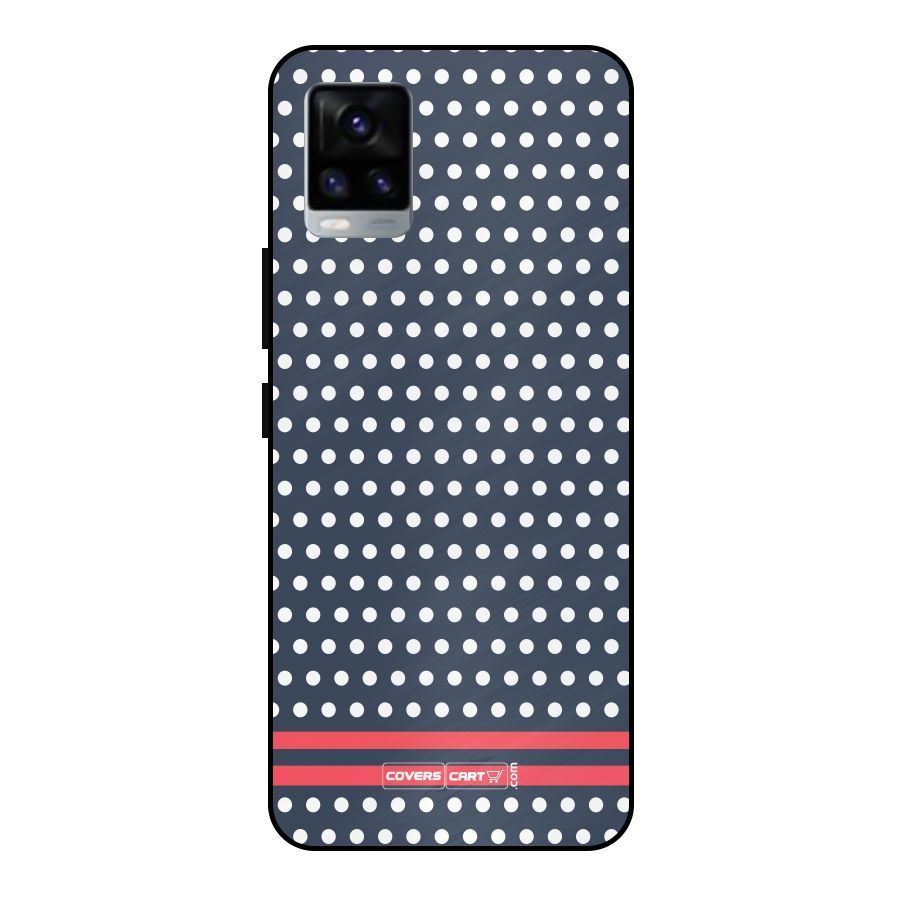 Classic Polka Dots Metal Back Case for Vivo V20 2021
